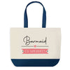 Sac de shopping bleu Barmaid en Vacances