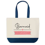 Sac de shopping bleu Barmaid en Vacances