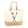 Sac Jute Fête des Mères Fêtes des Pères Mamie Papi Famille Idée Cadeau anniversaire Noël Travail Boulot Métier Départ Retraite Collègue Femme Homme