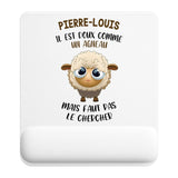 Tapis de souris ergonomique avec repose-poignet, accessoire bureau pour femme et homme, fête des pères, cadeau pas cher, idée cadeau fête des mères, secret santa, départ à la retraite, télétravail et gaming