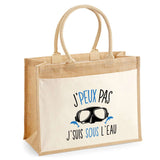 Sac Fête des Mères Mamie Famille Idée Cadeau anniversaire Noël Travail Boulot Métier Départ Retraite Collègue Femme cabas shopping plage Homme Papa Papi Pères Frère