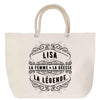 Sac Fête des Mères Mamie Famille Idée Cadeau anniversaire Noël Travail Boulot Métier Départ Retraite Collègue Femme cabas shopping plage