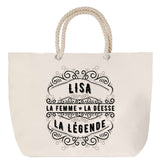 Sac Fête des Mères Mamie Famille Idée Cadeau anniversaire Noël Travail Boulot Métier Départ Retraite Collègue Femme cabas shopping plage