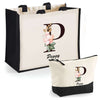 Cabas femme sac plage ou shopping tote bag pochette trousse Idée cadeau original pour anniversaire Noël travail départ retraite collègue famille fete des mères maman mamie