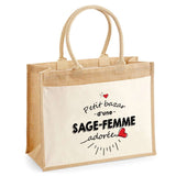 Sac Fête des Mères Mamie MAman Soeur Femme Famille Idée Cadeau anniversaire Noël Travail Boulot Métier Départ Retraite Collègue Femme cabas shopping plage