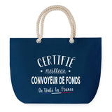 Sac de plage Bleu anse corde Certifié meilleur Convoyeur de Fonds