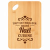 Planche bambou gravée personnalisée homme idée cadeau Fête des Pères apéro 30×20 prénom cuisine plateau fromage anniversaire noel papa papi 