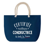 Sac de plage Bleu anse corde Certifiée meilleure Condructrice