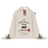 Sac à dos avec pochette Bazar d'une AVS adorée