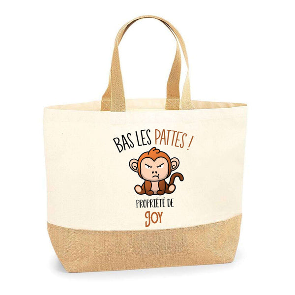 Sac Jute Fête des Mères Fêtes des Pères Mamie Papi Famille Idée Cadeau anniversaire Noël Travail Boulot Métier Départ Retraite Collègue Femme Homme