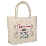 Sac Fête des Mères Mamie Famille Idée Cadeau anniversaire Noël Travail Boulot Métier Départ Retraite Collègue Femme cabas shopping plage