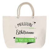 Sac Fête des Mères Mamie Famille Idée Cadeau anniversaire Noël Travail Boulot Métier Départ Retraite Collègue Femme cabas shopping plage