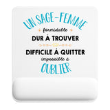 Tapis de souris ergonomique avec repose-poignet, accessoire bureau pour femme et homme, fête des pères, cadeau pas cher, idée cadeau fête des mères, secret santa, départ à la retraite, télétravail et gaming