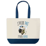 Sac de shopping bleu J'peux pas Corse