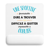 Tapis de souris ergonomique avec repose-poignet, accessoire bureau pour femme et homme, fête des pères, cadeau pas cher, idée cadeau fête des mères, secret santa, départ à la retraite, télétravail et gaming