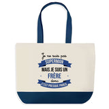 Sac de shopping bleu Frère Superman