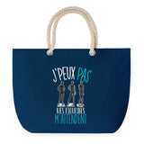 Sac de plage Bleu anse corde J'peux Pas Figurines