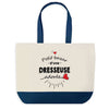 Sac de shopping bleu Bazar d'une Dresseuse adorée