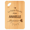 Planche bambou gravée personnalisée femme idée cadeau Fête des Mères apéro 30×20 prénom cuisine plateau fromage anniversaire noel maman mamie