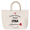 Sac Fête des Mères Mamie Famille Idée Cadeau anniversaire Noël Travail Boulot Métier Départ Retraite Collègue Femme cabas shopping plage