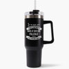 Mug isotherme Noir Filleule Superwoman