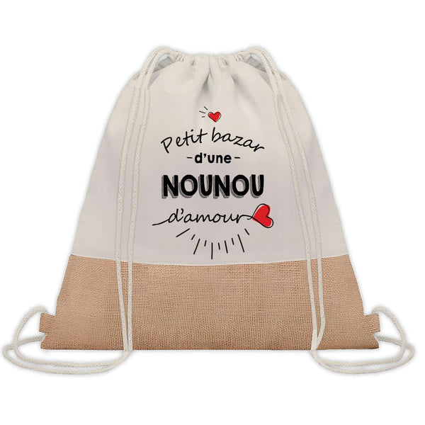 Sac Fête des Mères Mamie Maman Cadeau anniversaire Noël Travail Métier Départ Retraite Collègue Femme cabas shopping plage