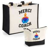 Cabas homme ou femme sac plage ou shopping tote bag pochette trousse Idée cadeau original pour anniversaire Noël travail départ retraite collègue famille fete des mères fetes des pères papa maman mamie papi