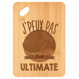 Planche bambou gravée personnalisée femme homme idée cadeau Fête des Mères Fête des Pères apéro papa maman prénom cuisine plateau fromage