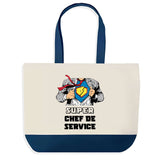 Sac de shopping bleu Super Chef de Service