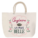 Sac Fête des Mères Mamie Famille Idée Cadeau anniversaire Noël Travail Boulot Métier Départ Retraite Collègue Femme cabas shopping plage