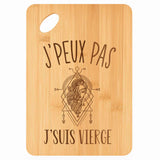 Planche bambou gravée personnalisée femme homme idée cadeau Fête des Mères Fête des Pères apéro papa maman prénom cuisine plateau fromage