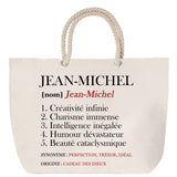 Sac Fête des Mères Mamie Famille Idée Cadeau anniversaire Noël Travail Boulot Métier Départ Retraite Collègue Femme cabas shopping plage
