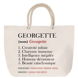 Sac Fête des Mères Mamie Famille Idée Cadeau anniversaire Noël Travail Boulot Métier Départ Retraite Collègue Femme cabas shopping plage