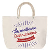 Sac Fête des Mères Mamie Famille Idée Cadeau anniversaire Noël Travail Boulot Métier Départ Retraite Collègue Femme cabas shopping plage