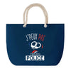 Sac de plage Bleu anse corde J'peux Pas Police