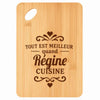 Planche bambou gravée personnalisée femme idée cadeau Fête des Mères apéro 30×20 prénom cuisine plateau fromage anniversaire noel maman mamie