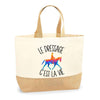 Sac Jute Fête des Mères Fêtes des Pères Mamie Papi Famille Idée Cadeau anniversaire Noël Travail Boulot Métier Départ Retraite Collègue Femme Homme
