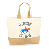 Sac Jute Fête des Mères Fêtes des Pères Mamie Papi Famille Idée Cadeau anniversaire Noël Travail Boulot Métier Départ Retraite Collègue Femme Homme