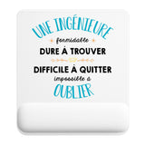 Tapis de souris ergonomique avec repose-poignet, accessoire bureau pour femme et homme, fête des pères, cadeau pas cher, idée cadeau fête des mères, secret santa, départ à la retraite, télétravail et gaming