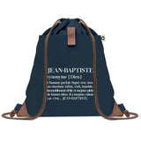 sac a dos homme bleu coton recycle avec pochette idee cadeau utile pour collegue papa ou ami cadeau homme noel anniversaire secret santa ou depart a la retraite sac durable pratique et robuste design sobre et elegant