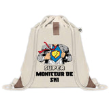 Sac à dos avec pochette Super Moniteur de Ski