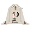Sac à dos avec pochette Prescillia Lettre Fleur