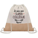 Sac Fête des Mères Mamie Maman Cadeau anniversaire Noël Travail Métier Départ Retraite Collègue Femme cabas shopping plage