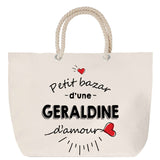 Sac Fête des Mères Mamie Famille Idée Cadeau anniversaire Noël Travail Boulot Métier Départ Retraite Collègue Femme cabas shopping plage