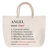 Sac Fête des Mères Mamie Famille Idée Cadeau anniversaire Noël Travail Boulot Métier Départ Retraite Collègue Femme cabas shopping plage