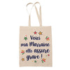 Sac Tote Bag Fête des Mères Fêtes des Pères Mamie Papi Famille Idée Cadeau anniversaire Noël Travail Boulot Métier Départ Retraite Collègue Femme Homme