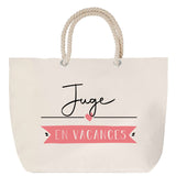 Sac Fête des Mères Mamie Famille Idée Cadeau anniversaire Noël Travail Boulot Métier Départ Retraite Collègue Femme cabas shopping plage