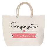 Sac Fête des Mères Mamie Famille Idée Cadeau anniversaire Noël Travail Boulot Métier Départ Retraite Collègue Femme cabas shopping plage