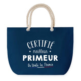 Sac de plage Bleu anse corde Certifié meilleur Primeur