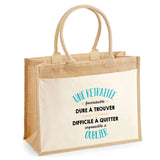 Sac Fête des Mères Mamie MAman Soeur Femme Famille Idée Cadeau anniversaire Noël Travail Boulot Métier Départ Retraite Collègue Femme cabas shopping plage